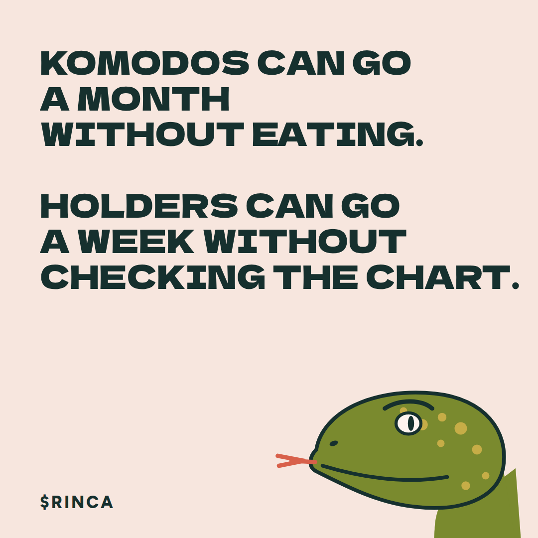 Rinca meme: Komodos can go a month without eating.